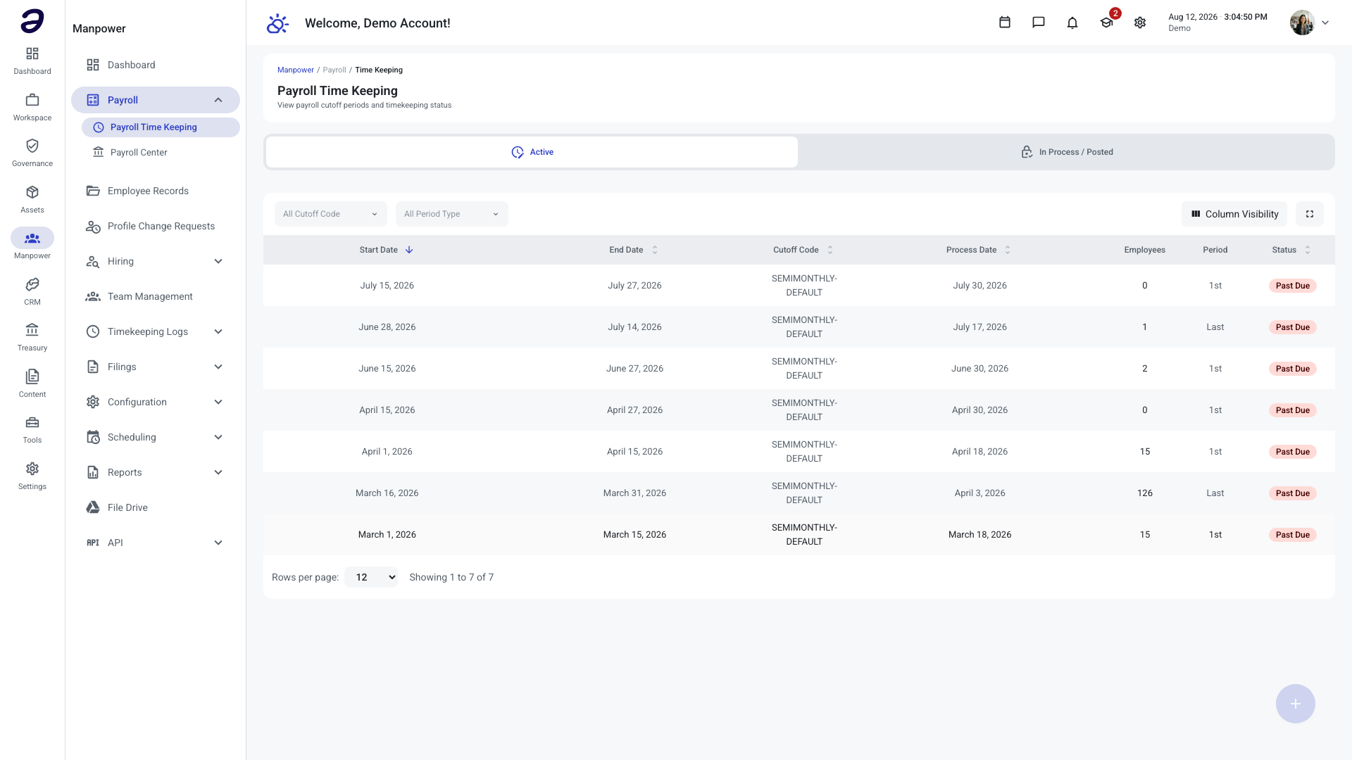 Payroll Time Keeping